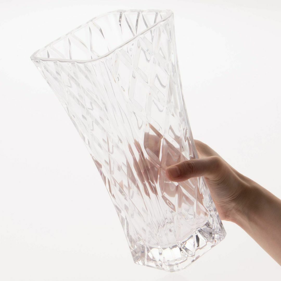 【数量限定】東洋佐々木ガラス フラワーベース クリア 約30×15.1×15.1 2