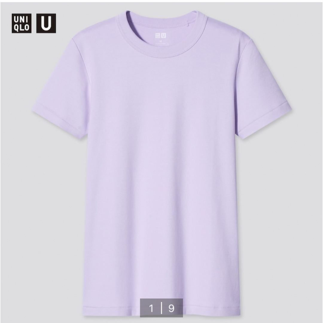 UNIQLO(ユニクロ)のユニクロ　クルーネックT(半袖) パープル レディースのトップス(Tシャツ(半袖/袖なし))の商品写真