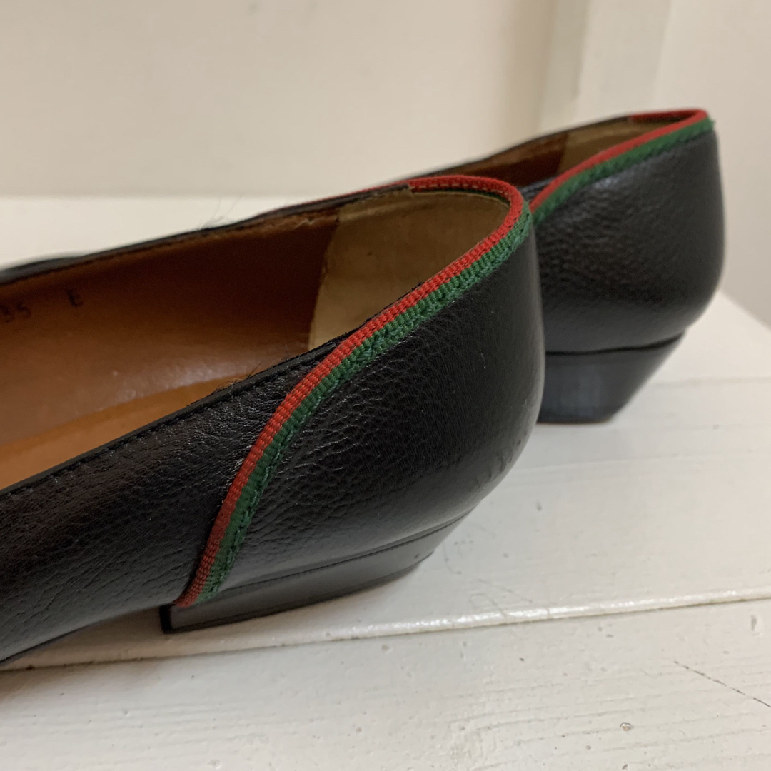 OLD GUCCI オールドグッチ ITALY製 シェリーライン レザーパンプス