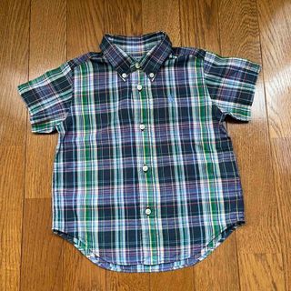 ラルフローレン(Ralph Lauren)のラルフローレン　ボタンダウン　シャツ(半袖) 男の子　サイズ90(ブラウス)