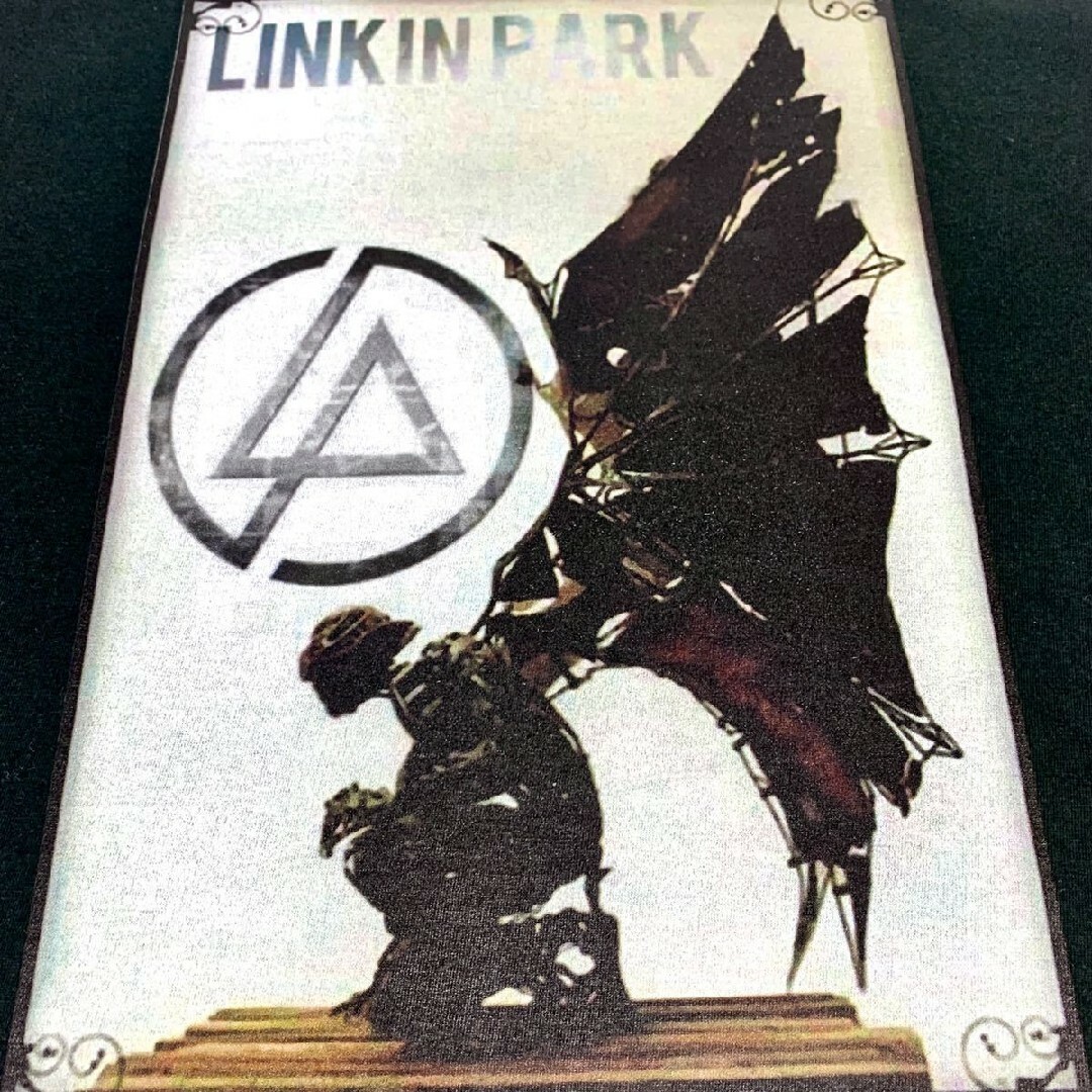 新品 LINKIN PARK リンキンパーク ウイングマン バンド ロゴ ロンTXXL被りパーカーの白グレー黒