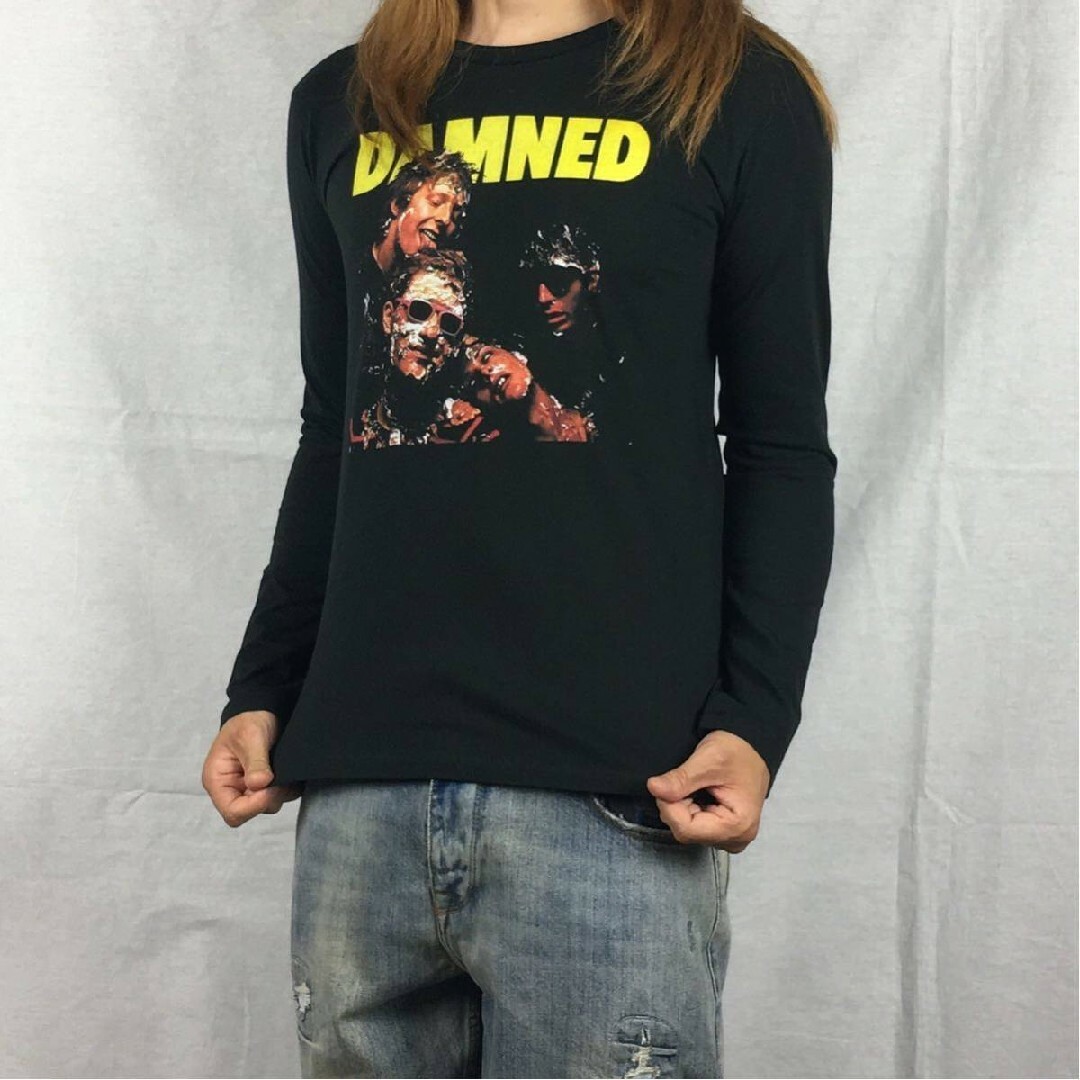 新品 ダムド DAMNED ロンドン パンク バンド ジャケット 写真 ロンT