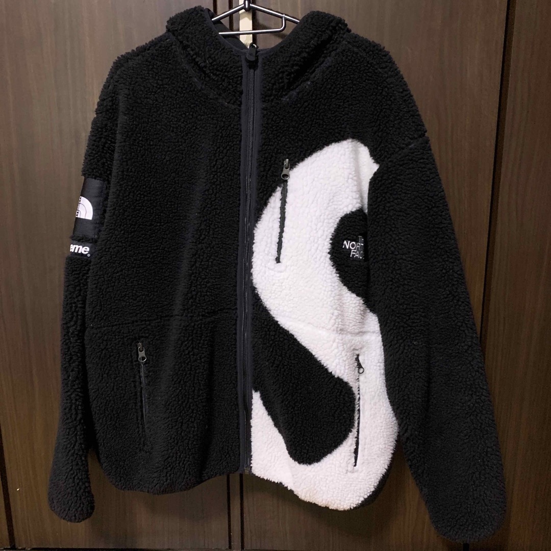 SUPREME S Logo Hooded Fleece Jacket L