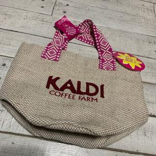 カルディ(KALDI)のカルディ　スパイスバッグ　ピンク(トートバッグ)