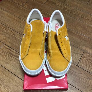 コンバース(CONVERSE)のCONVERSE ONE STAR J SUEDE GOLD 日本製 24.5(スニーカー)