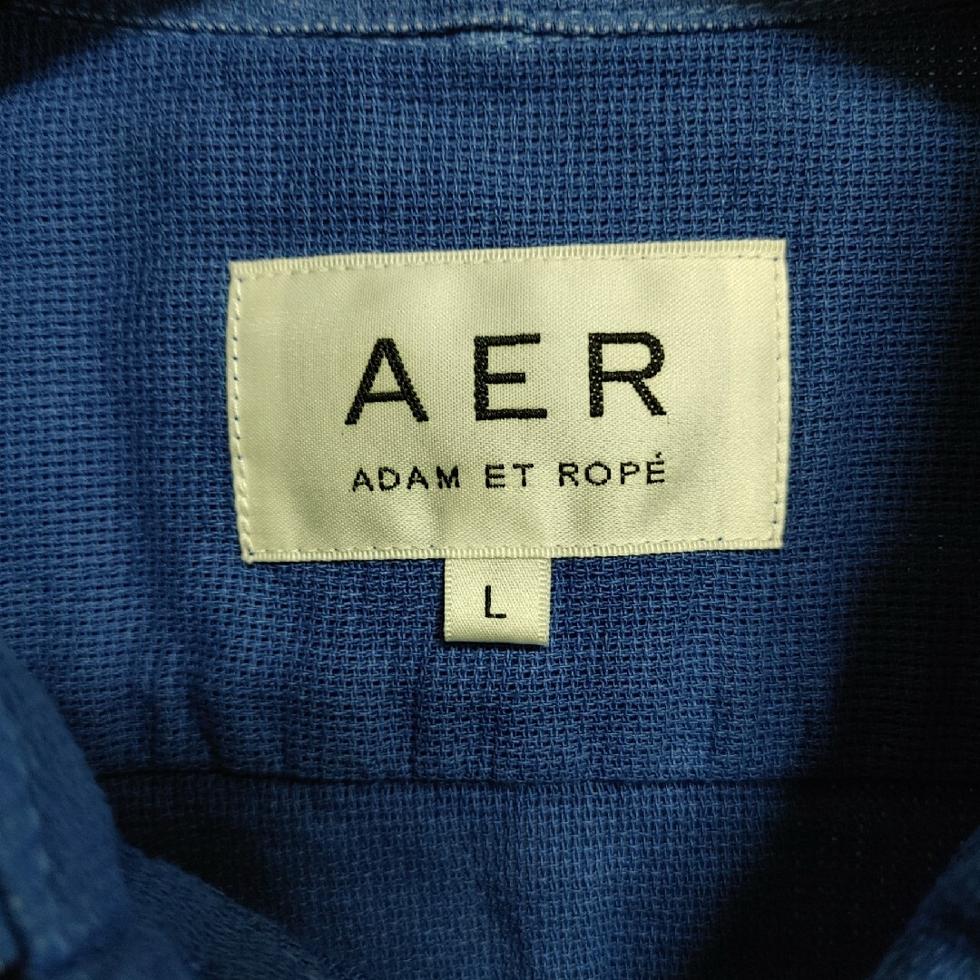 Adam et Rope'(アダムエロぺ)のAdam et Rope　アダムエロペ　七分丈　ドライコットン　シャツ メンズのトップス(シャツ)の商品写真