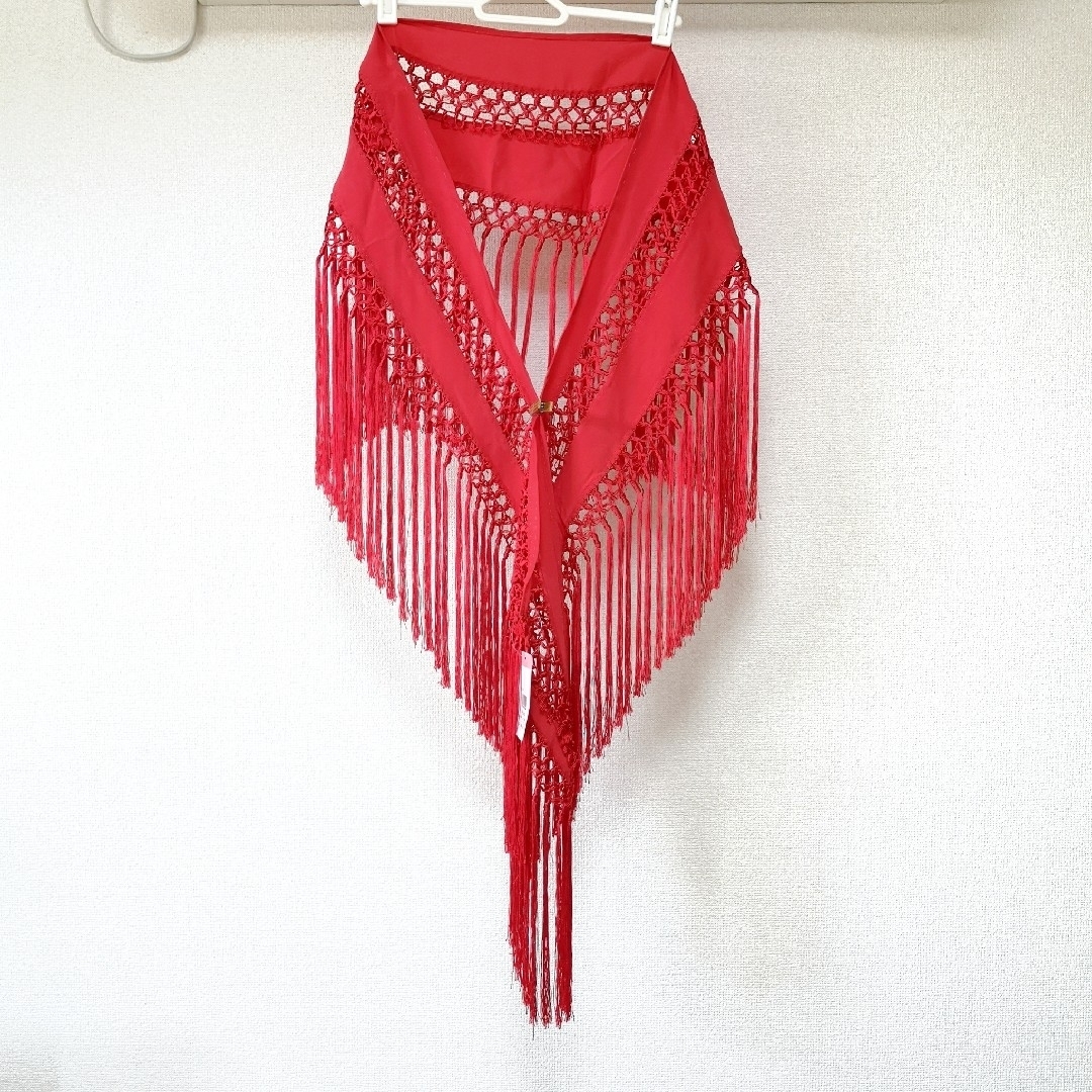 フラメンコ 衣装 シージョ 赤 レッド flamenco フリンジ イベリア