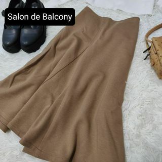 サロンドバルコニー(Salon de Balcony)のSalon de Balcony【38】ベージュ　ひざ丈ワンピース　a356(ひざ丈スカート)