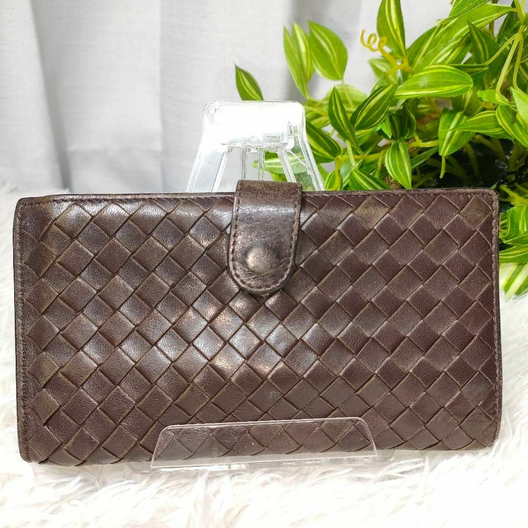 Bottega Veneta - ボッテガヴェネタ 長財布 がま口 イントレチャート ...