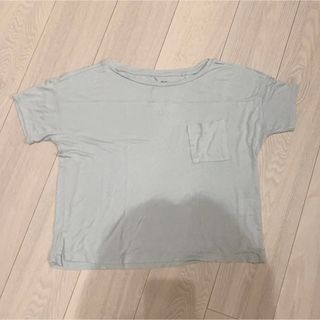 【セール】UNIQLO ブルーTシャツ　S(Tシャツ(半袖/袖なし))