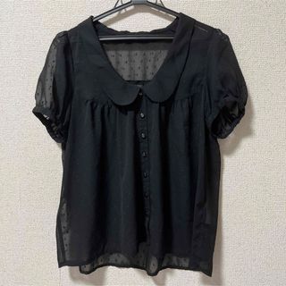 イーエーピー(e.a.p)の【お値下げ中】　トップス ブラウス　ブラック　e.a.p(シャツ/ブラウス(半袖/袖なし))