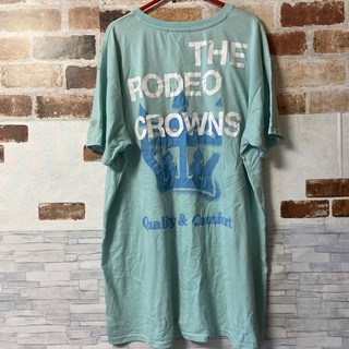 ロデオクラウンズ(RODEO CROWNS)のロデオクラウンズ　トップス　ブルー(Tシャツ(半袖/袖なし))