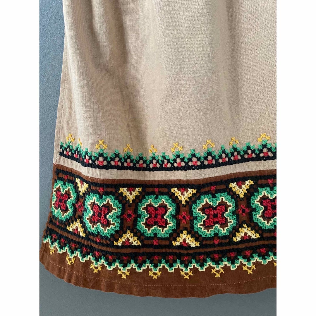 古着アンティーク ビンテージ 70s France エプロンドレス ワンピース 古着アンティーク ビンテージ 70s France エプロンドレス ワンピース