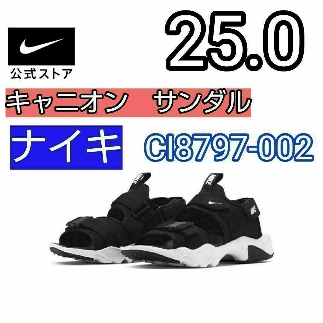 NIKE(ナイキ)の25 25.0 新品　NIKE キャニオン サンダル CI8797-002 レディースの靴/シューズ(サンダル)の商品写真