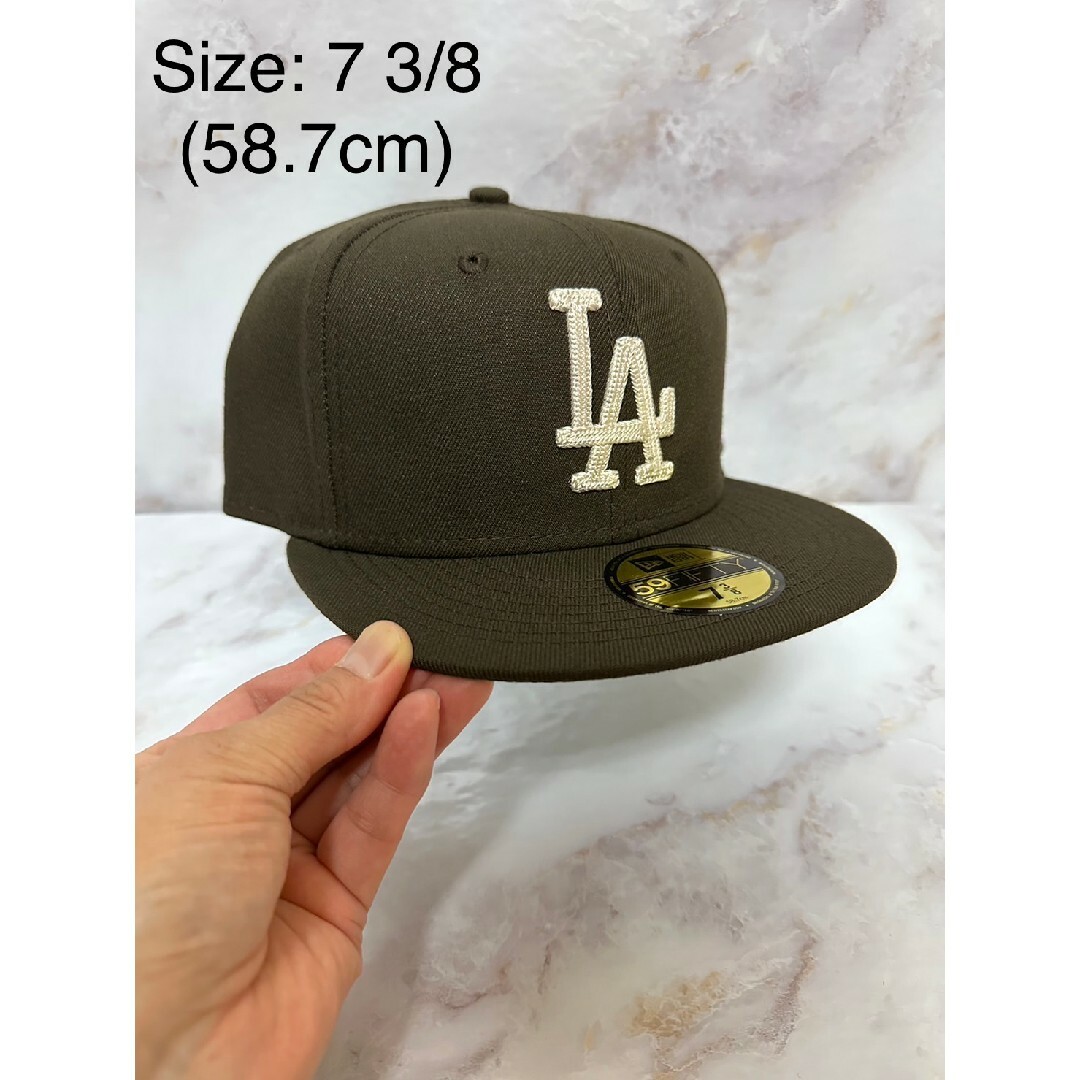 Newera 59fifty ロサンゼルスドジャース ステッチロゴ キャップ