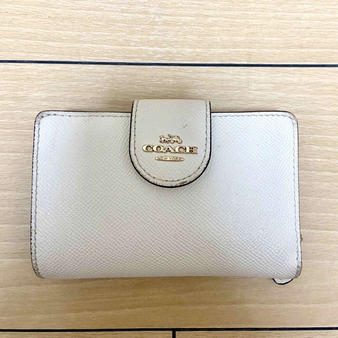 coach 二つ折り 財布　ミディアムコーナージップウォレット | フリマアプリ ラクマ