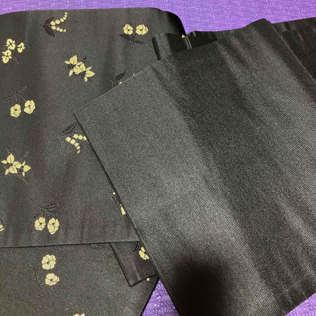 帯 袋帯 美品 花 刺繍 - 帯