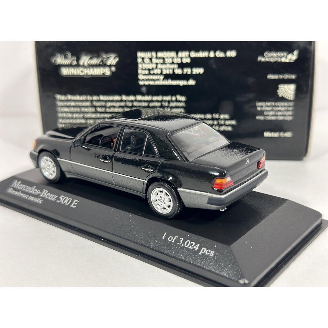 中古品 1/43 メルセデスベンツ W124 500E 1990 ブラック