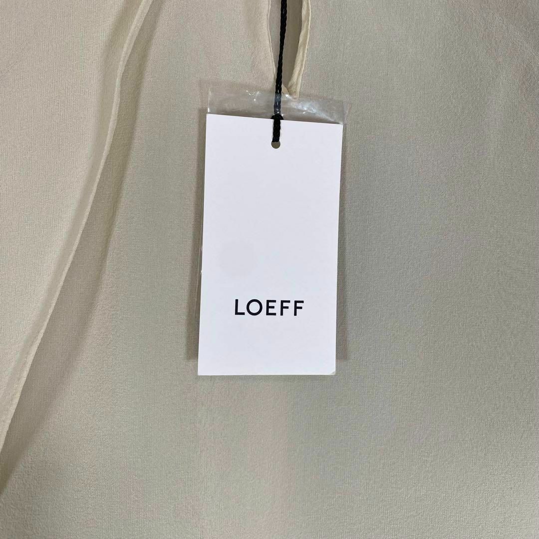 新品未使用タグ付き LOEFF ロエフ ブラウス シルク 100% 長袖