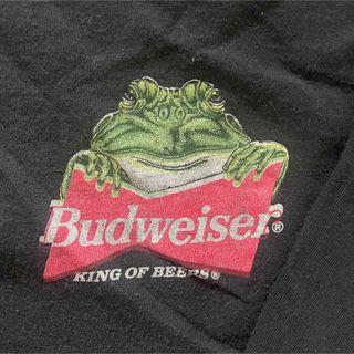 【超レア】Budweiser 90'S バドワイザー カエルロンT 黒 XL
