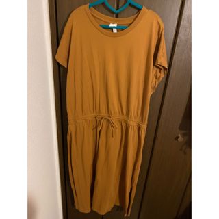 エイチアンドエム(H&M)のH＆M おうど色ワンピース XL USED(ひざ丈ワンピース)