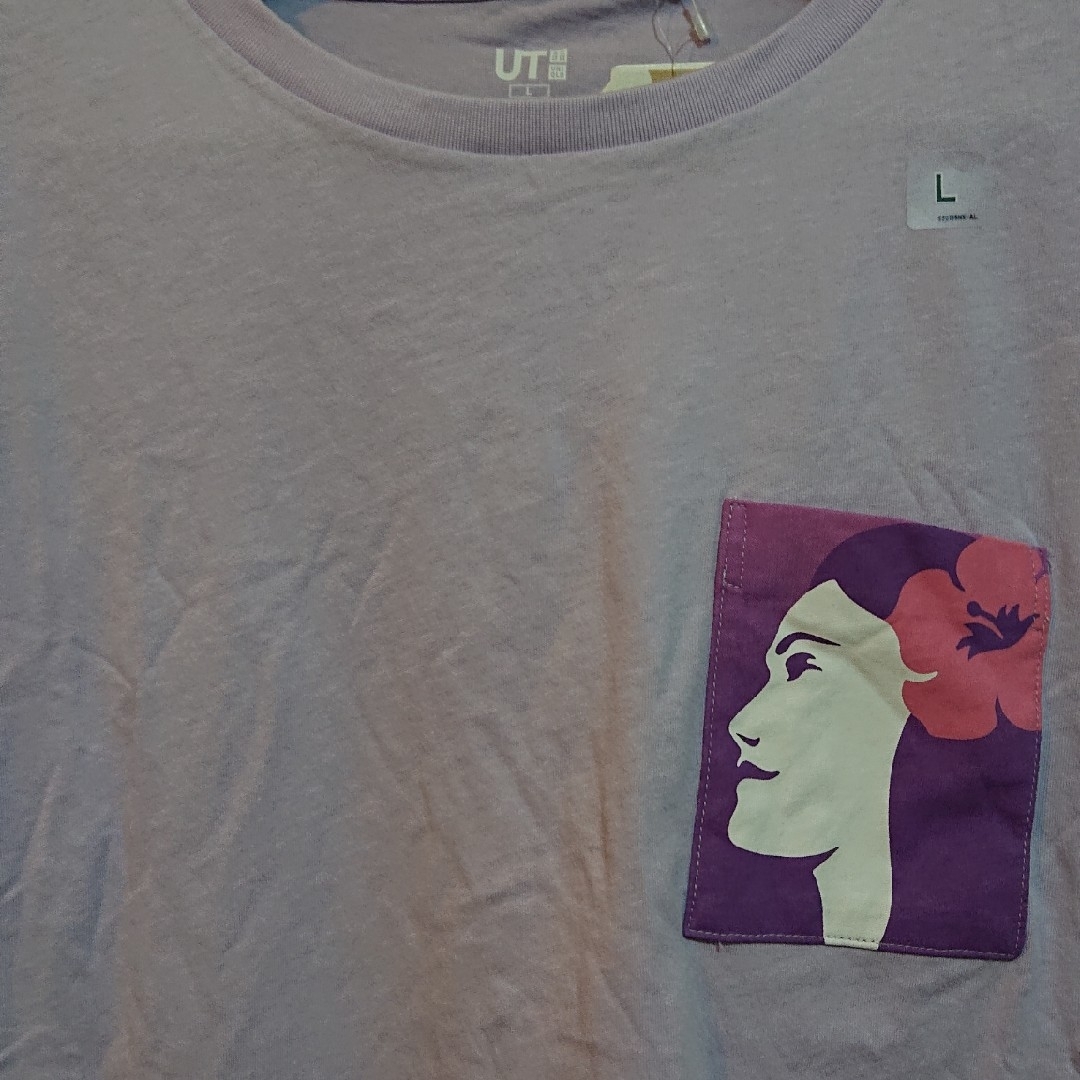 UNIQLO(ユニクロ)の新品　ユニクロ×ハワイアン航空　コラボ　Ｔシャツ    Ｌsize レディースのトップス(Tシャツ(半袖/袖なし))の商品写真