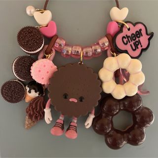 ハンドメイドキーホルダー　　　　　　　　　　ブラウン🍪cookie(キーホルダー)