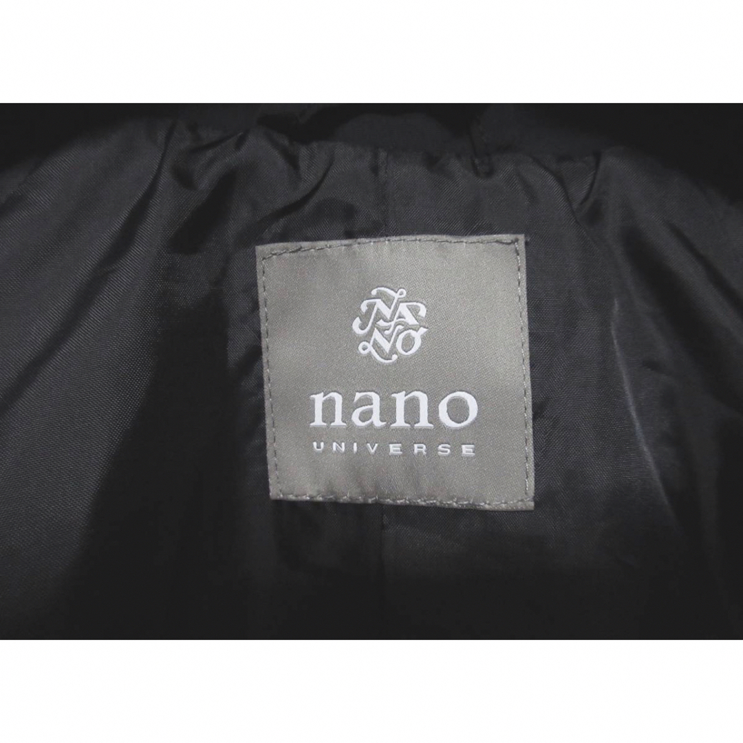 nano・universe(ナノユニバース)のナノユニバース ステンカラーコート ナイロン メンズ M  黒 Ovy メンズのジャケット/アウター(ステンカラーコート)の商品写真