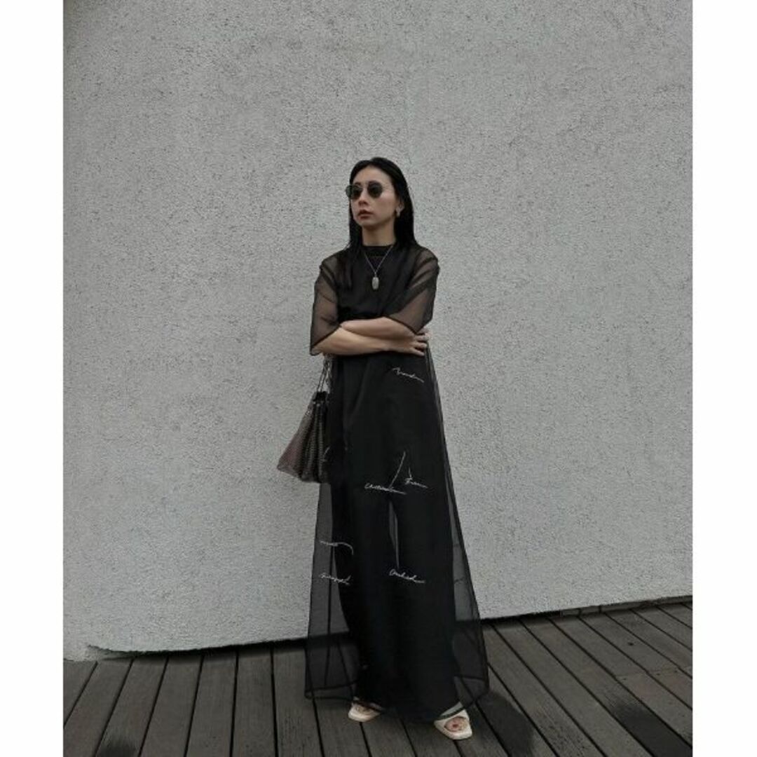 KEITAMARUYAMA×AMERI SHEER LAYERED DRESS