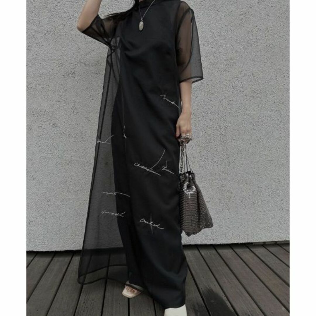 KEITAMARUYAMA× AMERI SHEER LAYERED DRESS