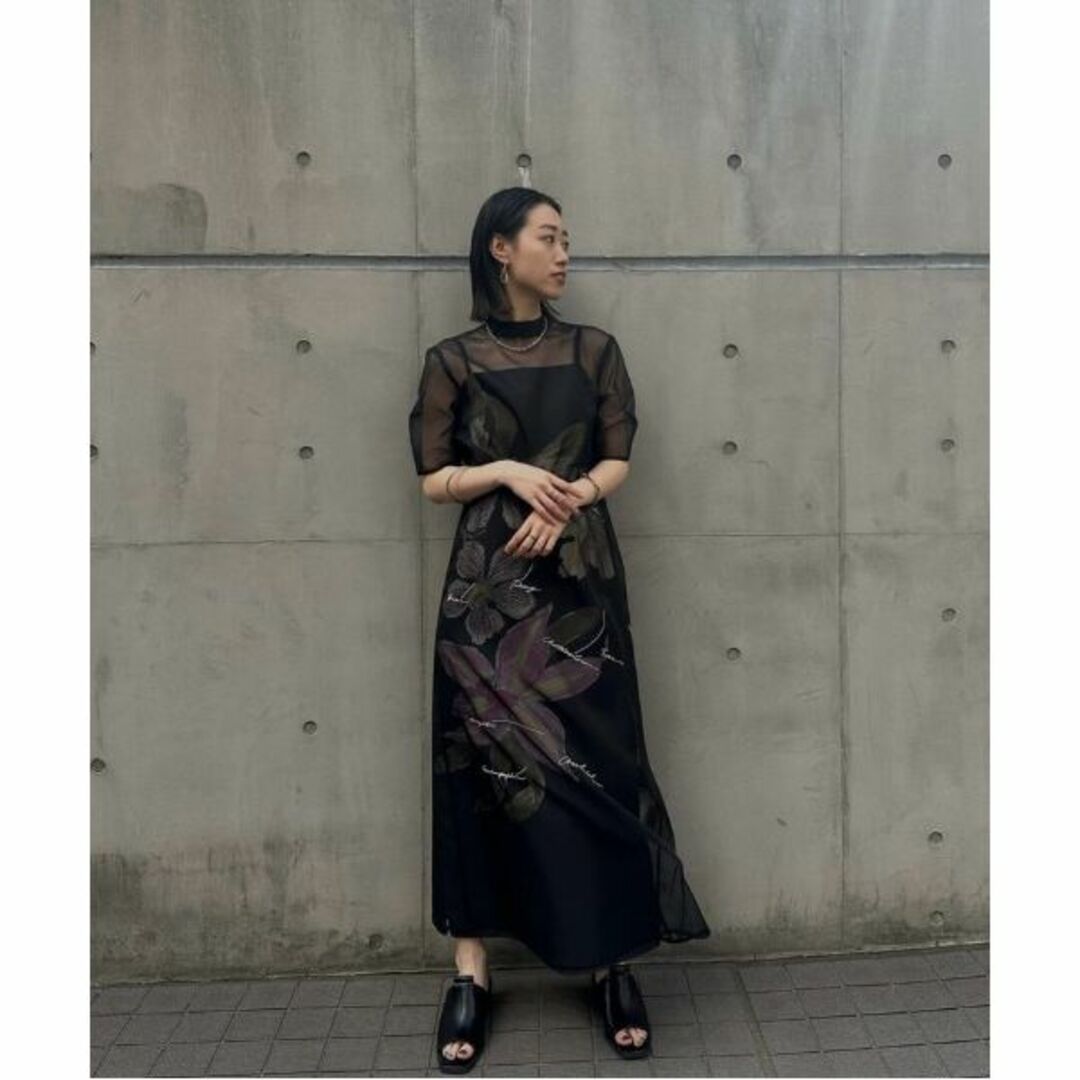 KEITAMARUYAMAアメリ　SHEER LAYERED DRESS