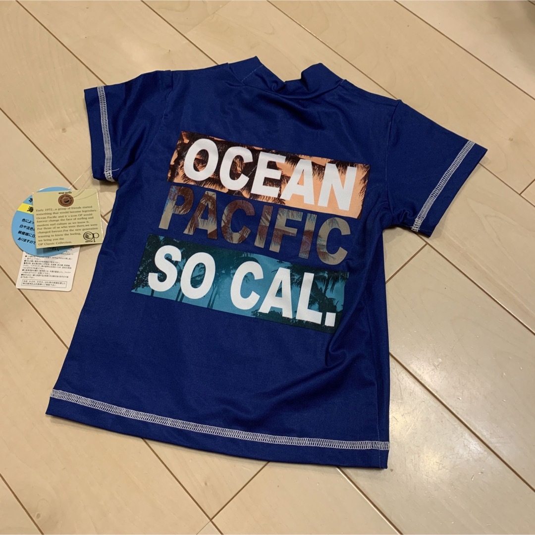 OCEAN PACIFIC(オーシャンパシフィック)の⭐︎新品　オーシャンパシフィック　OP ラッシュガード　ブルー　110 キッズ/ベビー/マタニティのキッズ服男の子用(90cm~)(水着)の商品写真