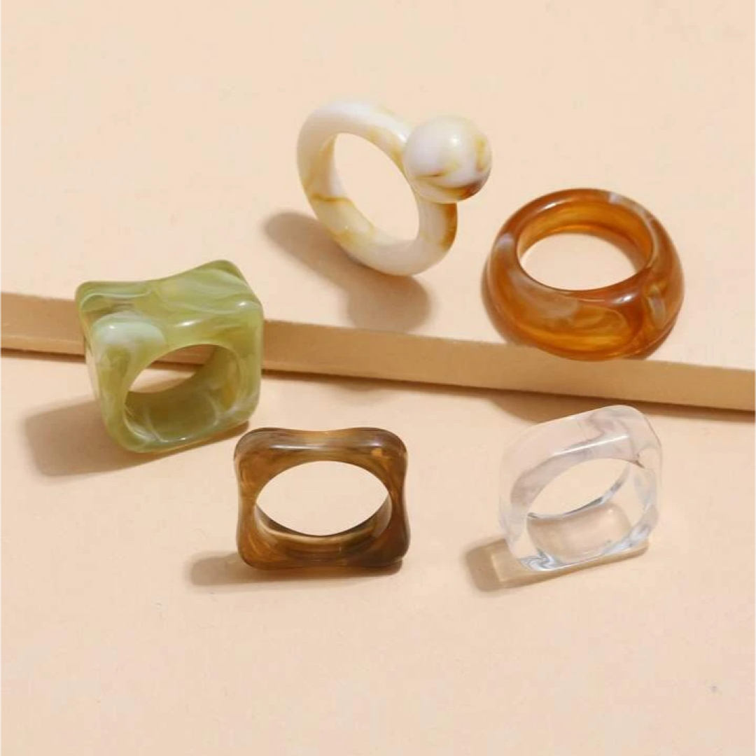 3pcs Matchaラテリングセット todayful LUDLOW等 レディースのアクセサリー(リング(指輪))の商品写真