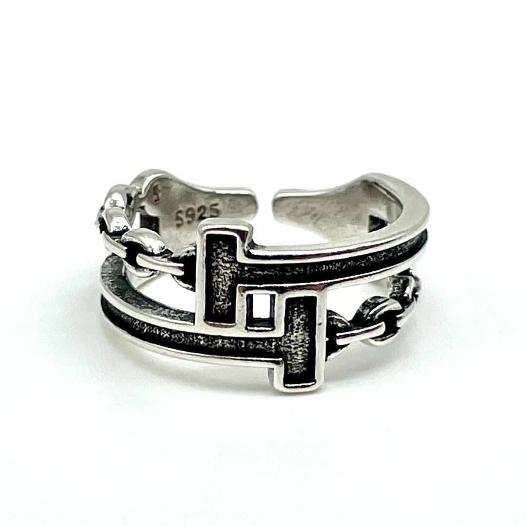 リング メンズ 指輪 10号 シルバー925 オープンリング 【PN3253】 メンズのアクセサリー(リング(指輪))の商品写真
