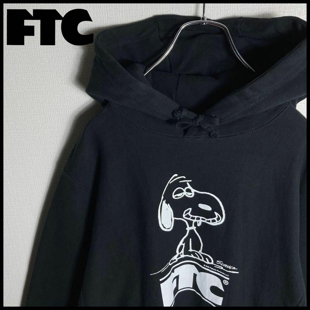 美品】FTC x PEANUTS ビッグロゴ入りコラボパーカー 人気Lサイズ