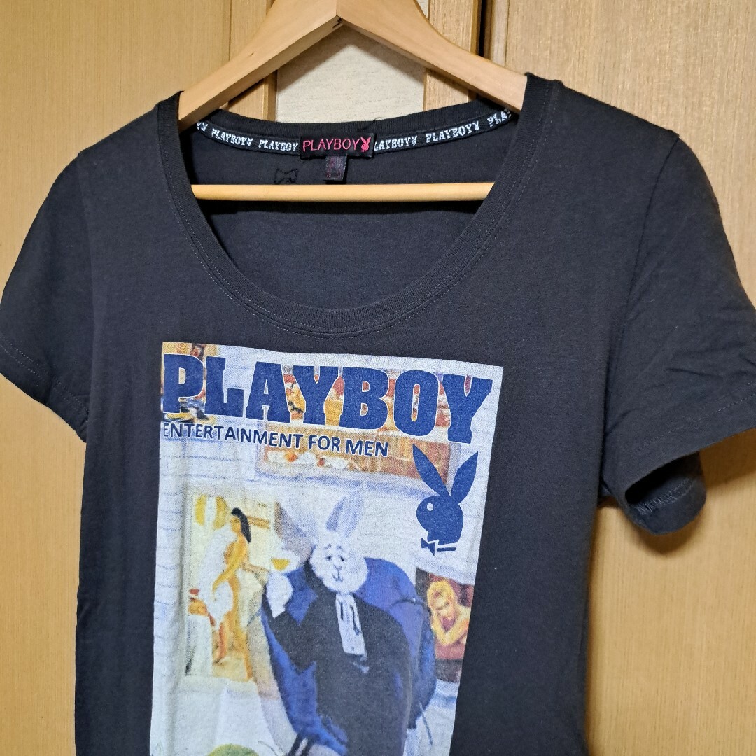 PLAYBOY(プレイボーイ)のPLAYBOY　Tシャツ レディースのトップス(Tシャツ(半袖/袖なし))の商品写真