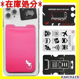 ☆送料無料 Gecko 携帯用ウォレット 黒/白 スマホに - Pink 62(iPhoneケース)