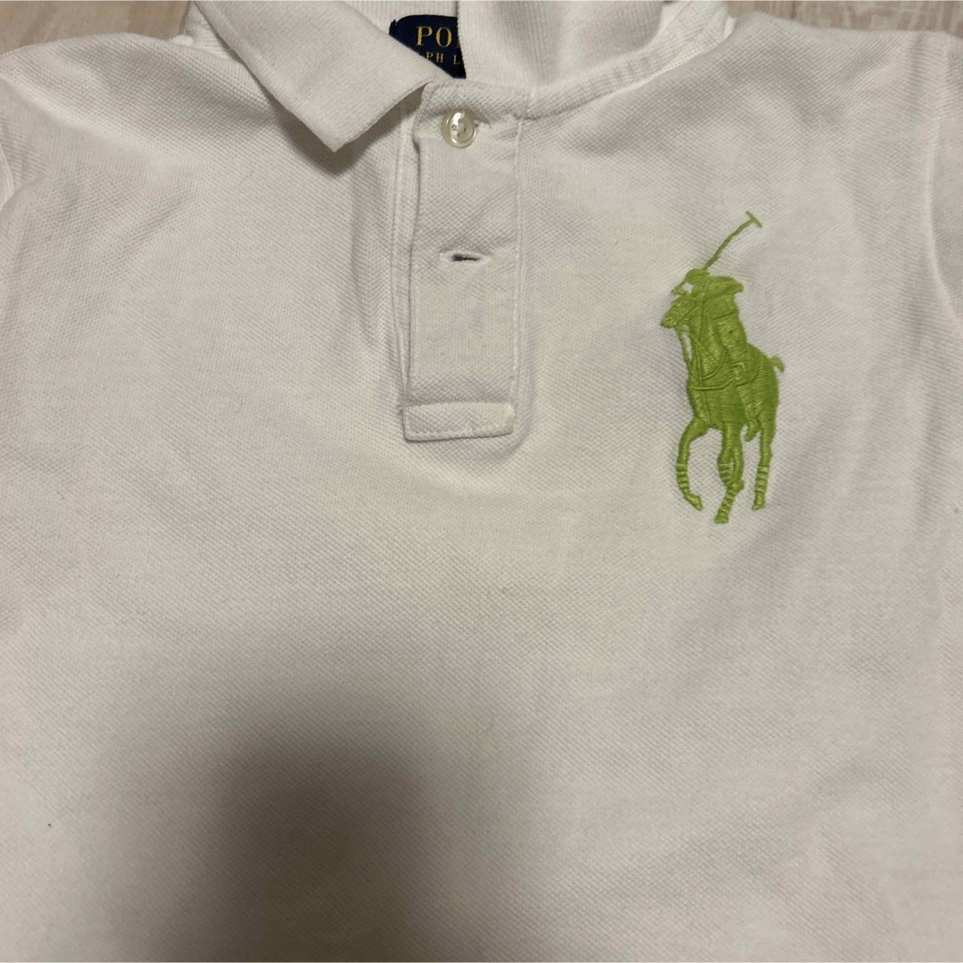 POLO RALPH LAUREN(ポロラルフローレン)のRalph Lauren ラルフローレン　130 ポロシャツ　ホワイト キッズ/ベビー/マタニティのキッズ服男の子用(90cm~)(Tシャツ/カットソー)の商品写真