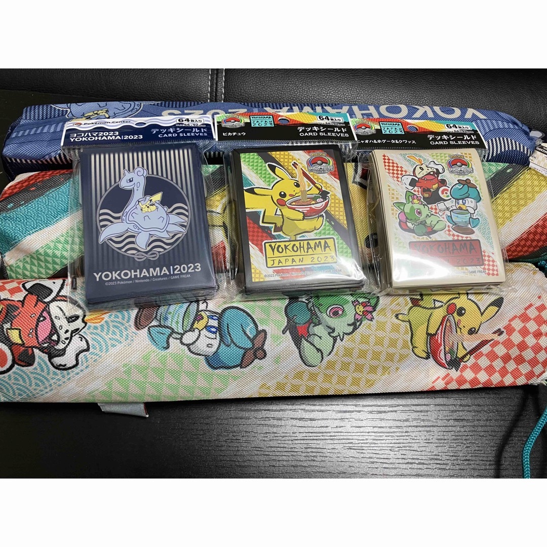 ポケモン - WCS 横浜 プレイマット3種 スリーブ3種 各1個の通販 by