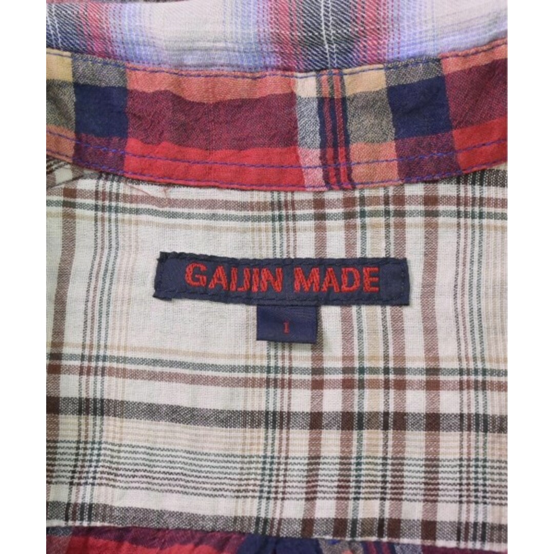 GAIJIN MADE(ガイジンメイド)のGAIJIN MADE カジュアルシャツ 1(S位) 赤等(チェック) 【古着】【中古】 メンズのトップス(シャツ)の商品写真