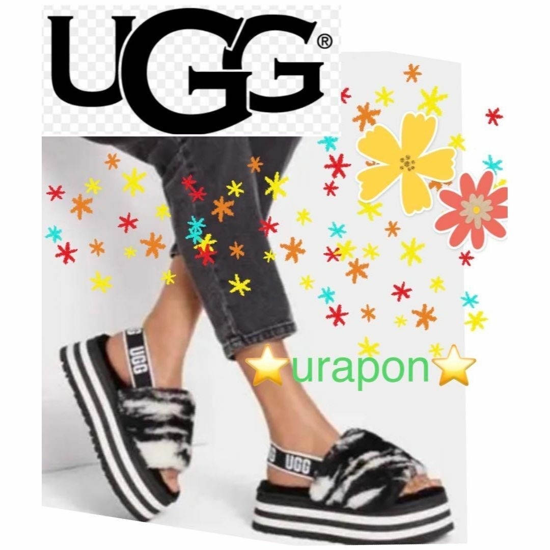 激レア✨超美品✨25⇒24.5～25.5✨UGG✨DISCO MARBLE✨厚底