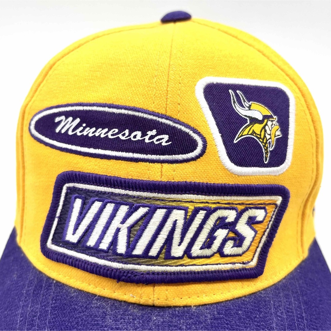 PUMA(プーマ)の90s PUMA製 NFL ミネソタバイキングス チーム刺繍ロゴキャップ メンズの帽子(キャップ)の商品写真