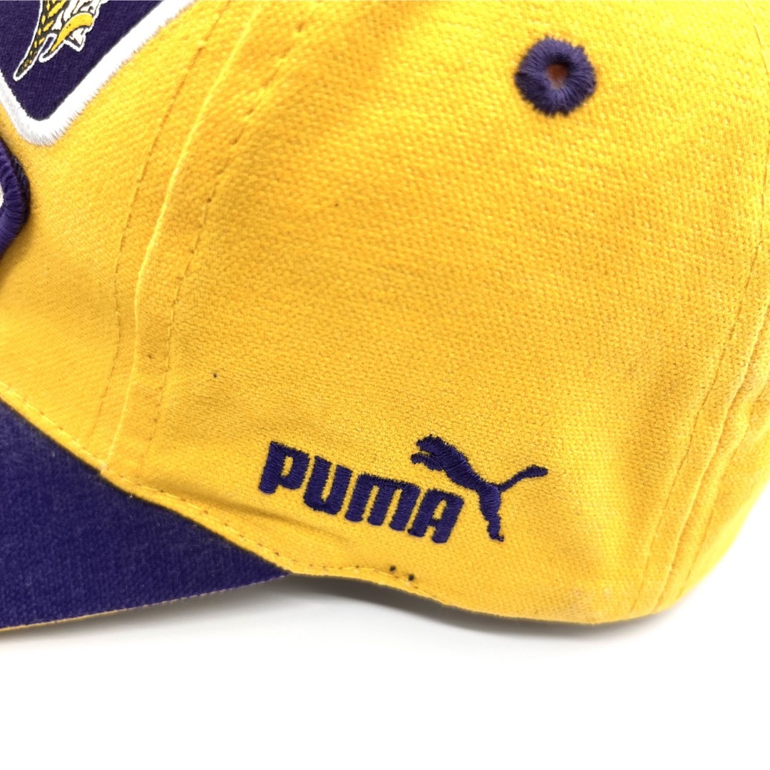 PUMA(プーマ)の90s PUMA製 NFL ミネソタバイキングス チーム刺繍ロゴキャップ メンズの帽子(キャップ)の商品写真