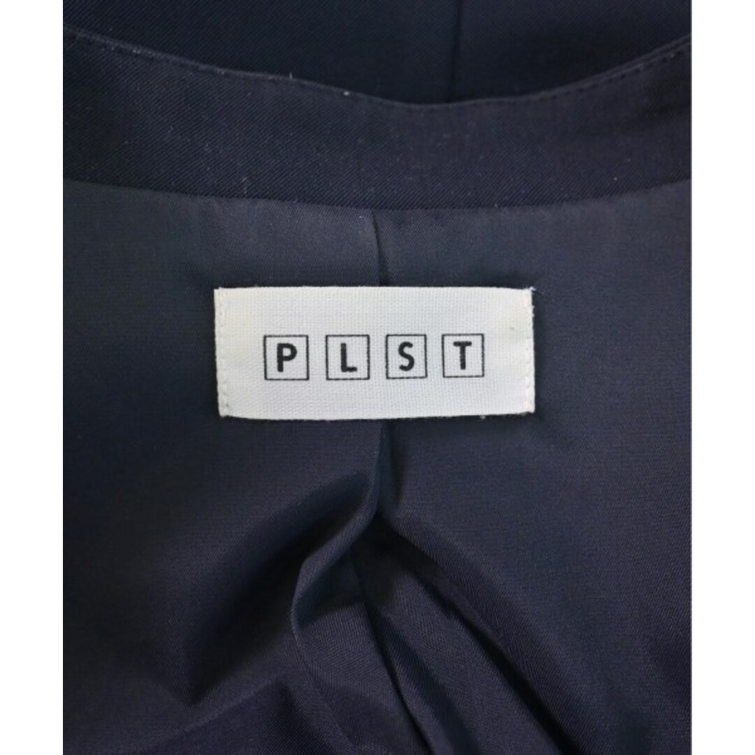 PLST(プラステ)のPLST プラステ ノーカラージャケット M 紺 【古着】【中古】 レディースのジャケット/アウター(ノーカラージャケット)の商品写真