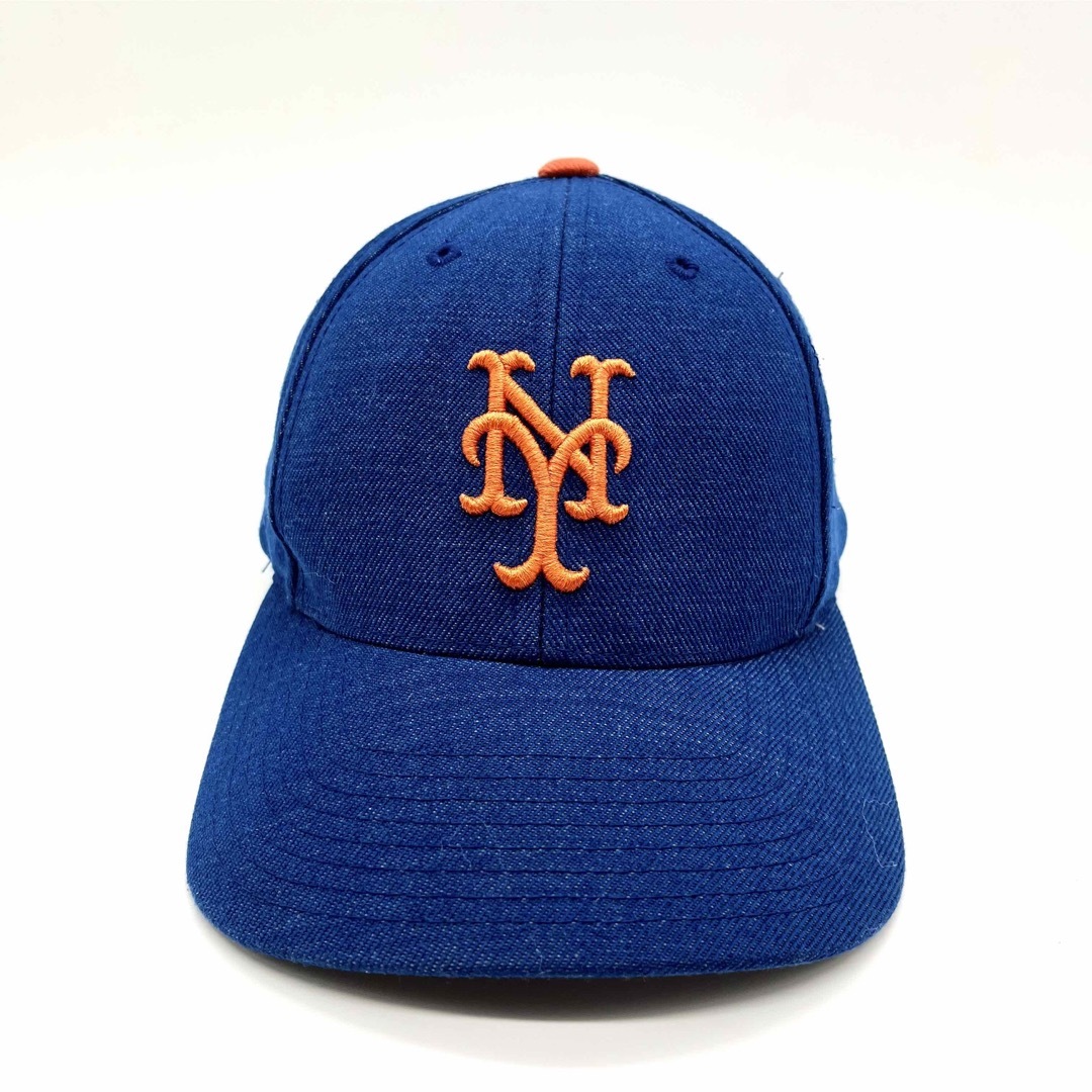 90s MLB ニューヨーク・メッツ チーム刺繍ロゴ ベースボールキャップ キャップ