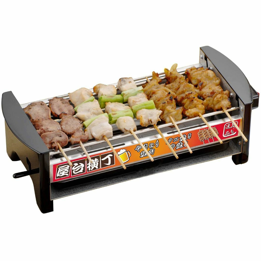 【特価商品】三ッ谷電機 屋台横丁 卓上焼き鳥 焼肉 たこ焼き器 MYT-800