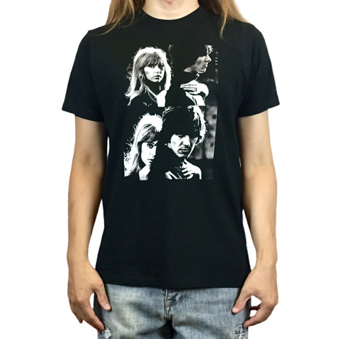 新品 BEATLES ビートルズ ジョージハリスン パティボイド 黒 Tシャツ