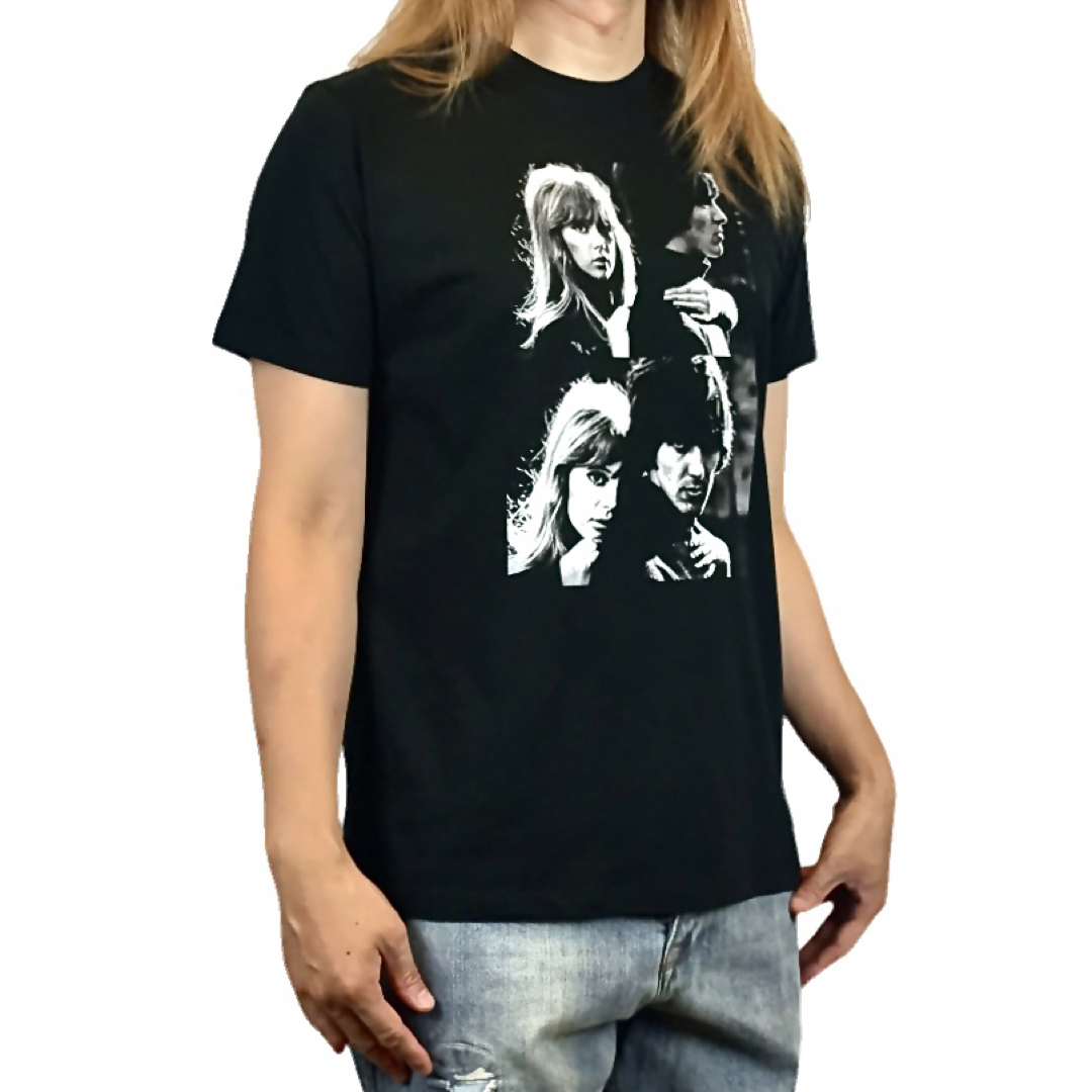 新品 BEATLES ビートルズ ジョージハリスン パティボイド 黒 Tシャツ