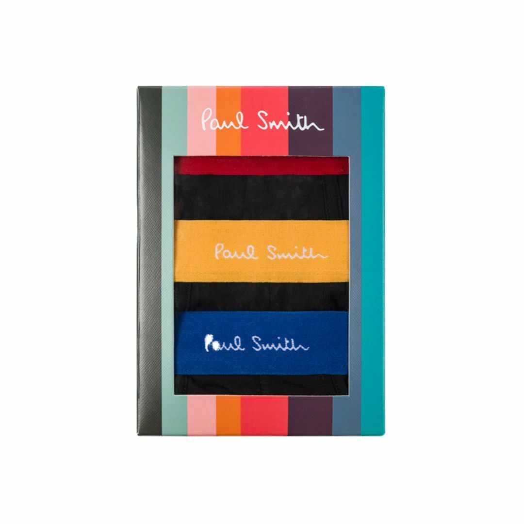 Paul Smith(ポールスミス)のSALE Paul Smithポールスミス ロゴボクサーパンツ ブラックイエロー メンズのアンダーウェア(ボクサーパンツ)の商品写真