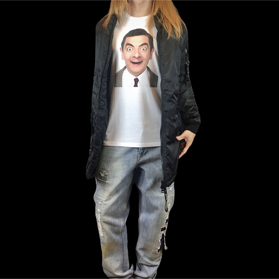 新品 Mr. Bean ミスタービーン 海外ドラマ 映画 コメディ 白 Tシャツ メンズのトップス(Tシャツ/カットソー(半袖/袖なし))の商品写真